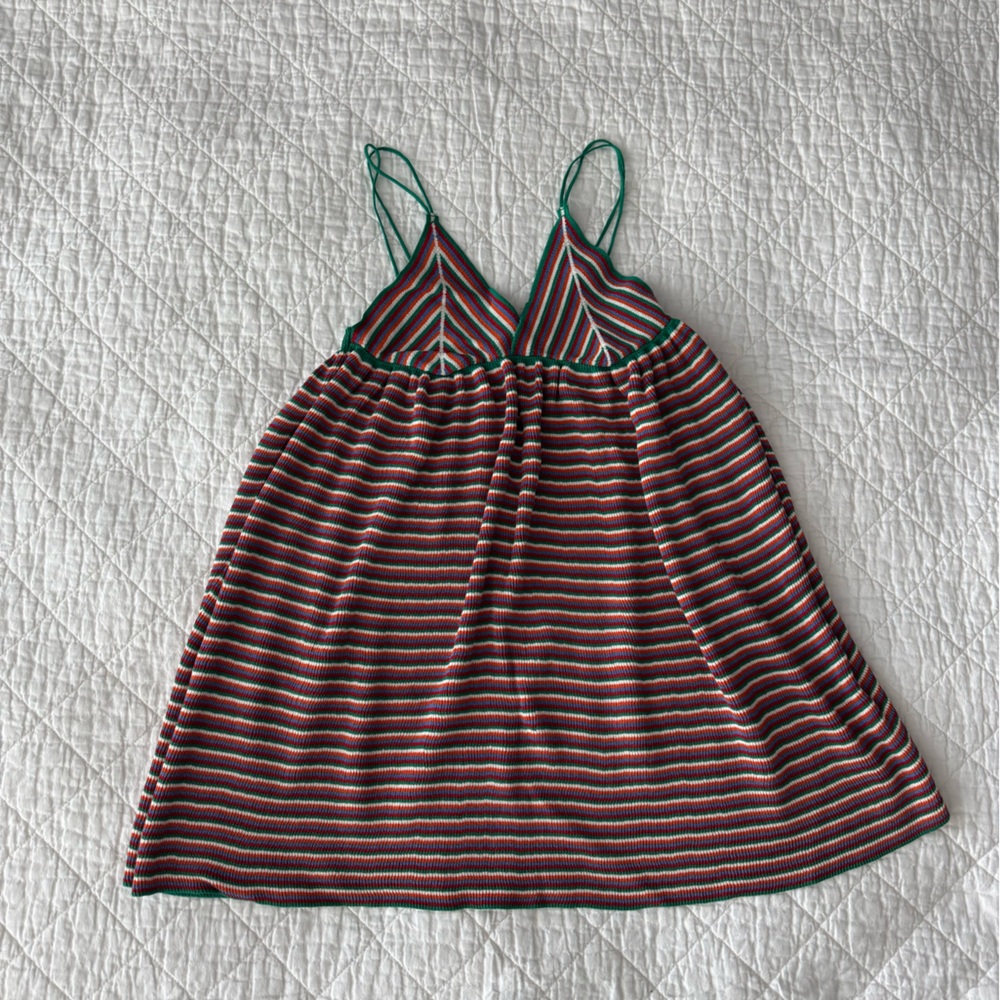 Zara Multicolor Striped Swim Coverup